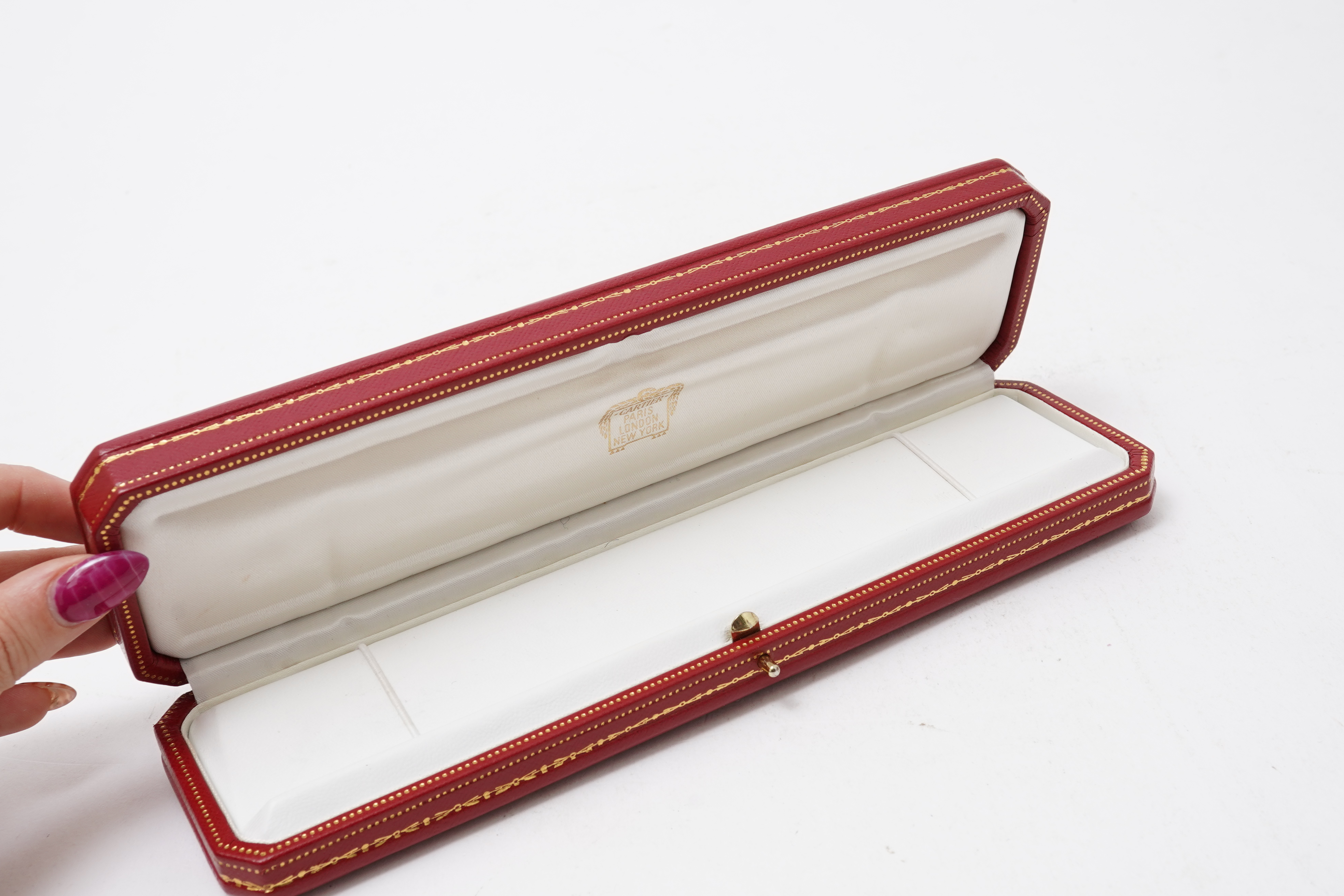 Hermès, a rare bracelet case, mid 20th century